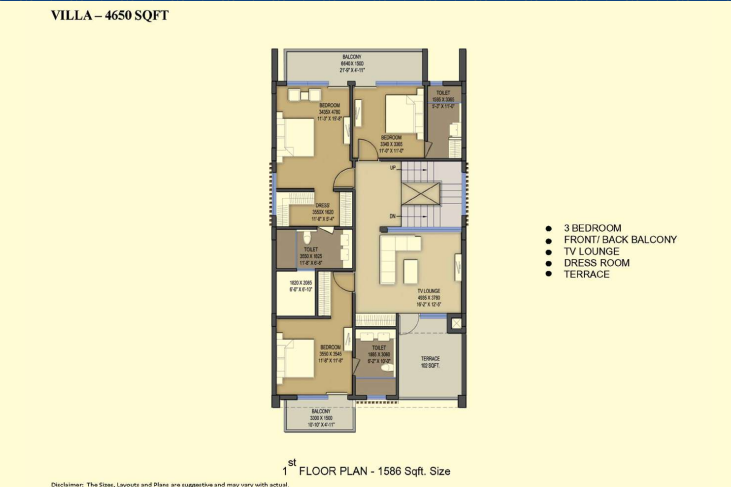 solitairian-city-3bhk-3t-4650sqft-villa-first-floor